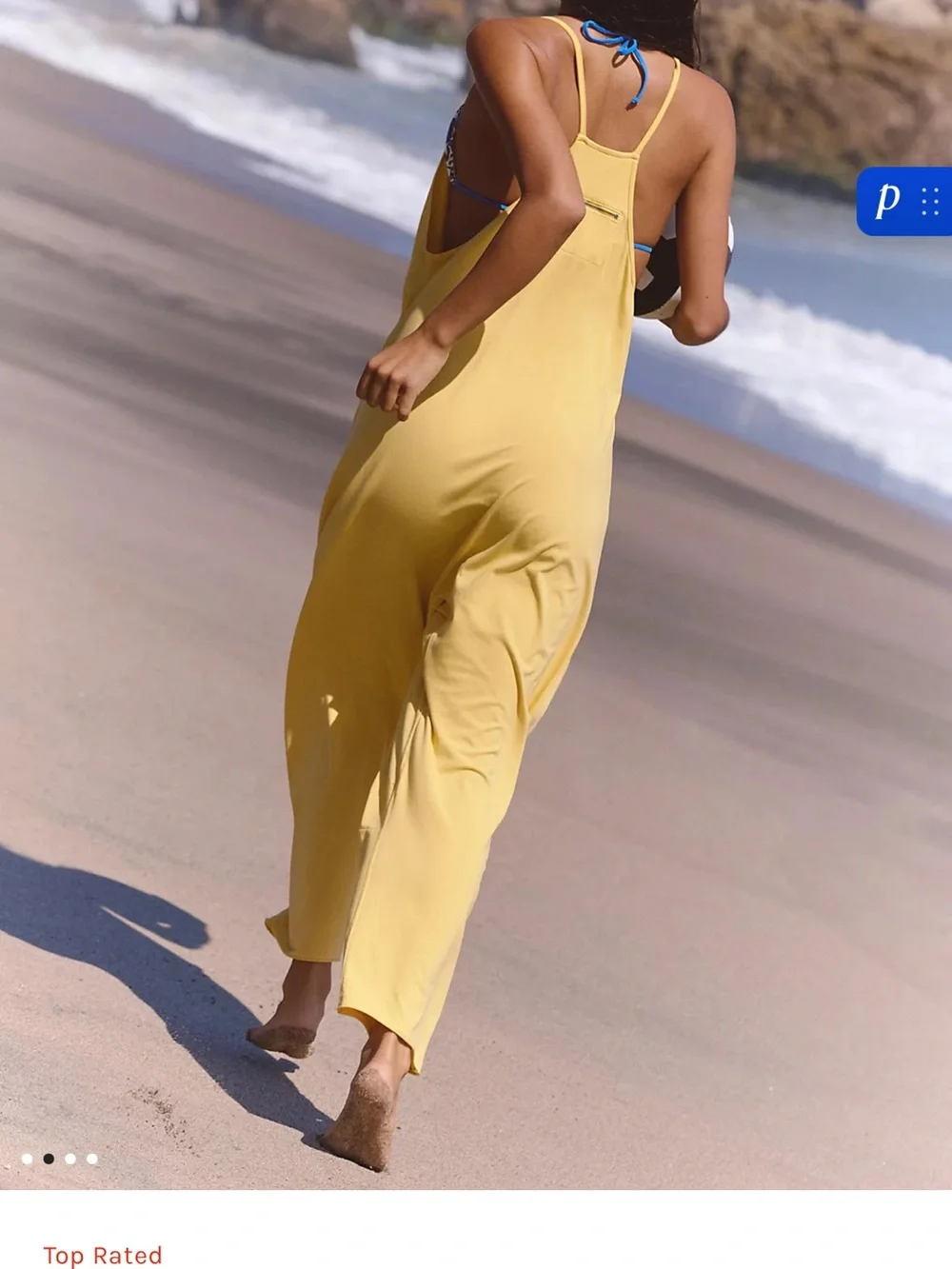 Free People FP Movement Hot Shot Onesie in Honey, size Small.
